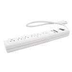 MULTICONTACTO 6 ENTRADAS 2 PUERTOS USB SURTEK 136204