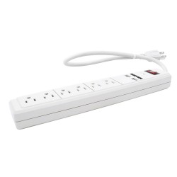 MULTICONTACTO 6 ENTRADAS 2 PUERTOS USB SURTEK 136204