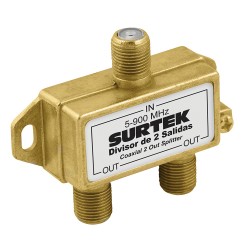DIVISOR COAXIAL 1 ENTRADA 2 SALIDAS SURTEK 153206