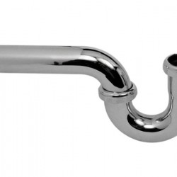 TRAMPA LAVABO PARED CROMADA 29-D RUGO