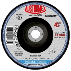DISCO DESBASTE INOXIDABLE T27 4 1/2 GRINDMORE 533 AUSTROMEX