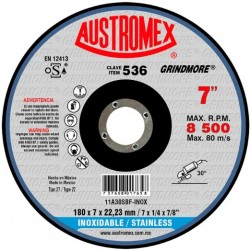 DISCO DESBASTE INOXIDABLE T27 7" GRINDMORE 536 AUSTROMEX