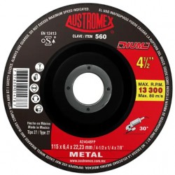 DISCO DESBASTE METAL T27 4-1/4 560 AUSTROMEX