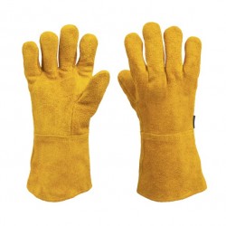 GUANTE LARGO CARNAZA PIEL ECONOMICO G-123