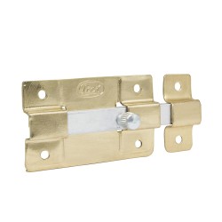 PASADOR SOBREPONER 12CM LATON BRILLANTE LOCK L038LBB