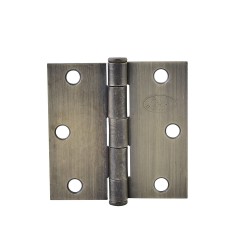 BISAGRA CUADRADA LATON ANTIGUO 3X3 LOCK LBC30LA