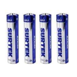 PILA ALCALINA AAA 4 PIEZAS SURTEK PA43A