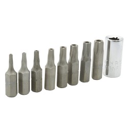 8 PUNTA TORX ANTIROBO Y ADAPTADOR SURTEK PFT9