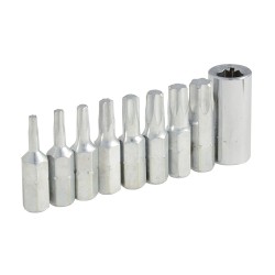 9 PUNTAS TORX INTERCAMBIABLE EN JUEGO SURTEK PFTX9