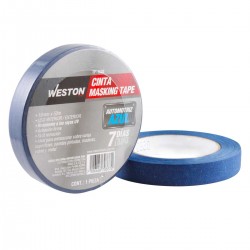 CINTA MASKING TAPE AZUL 7 DIAS 19MMX50M WESTON TP-1130