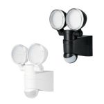 Arbotante Negro Con Sensor De Movimiento, LED, 12 W