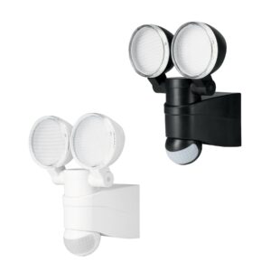Arbotante Negro Con Sensor De Movimiento, LED, 12 W