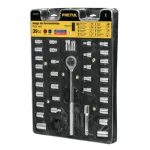 Juego De Dados, Cuadro 1/4, 3/8 Y 1?, 39 Pzas, Pretul